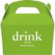 Big Word Drink Gable Favor Boxes Image 3 of 4