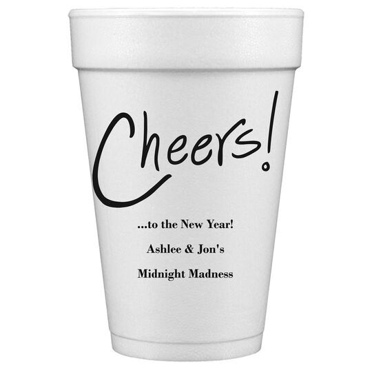 Fun Cheers Styrofoam Cups