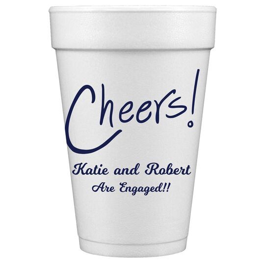 Fun Cheers Styrofoam Cups