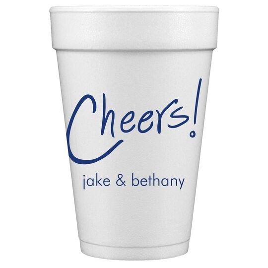 Fun Cheers Styrofoam Cups