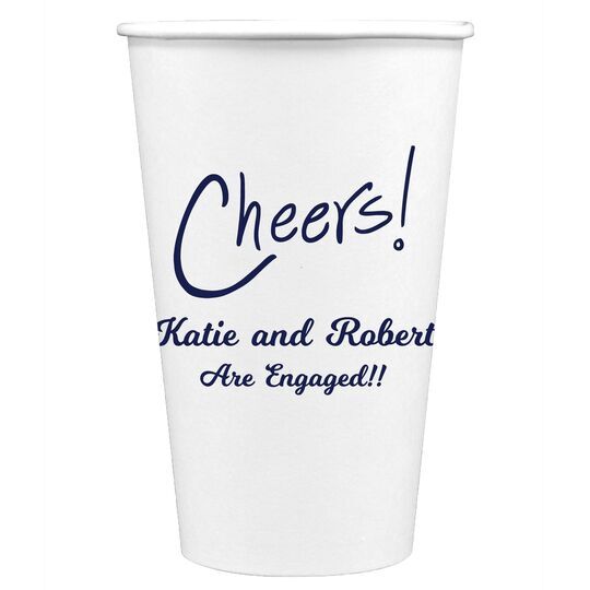 Fun Cheers Paper Coffee Cups