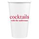 Big Word Cocktails Paper Coffee Cups Image 2 of 4