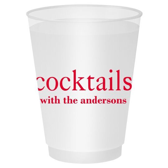 Big Word Cocktails Shatterproof Cups