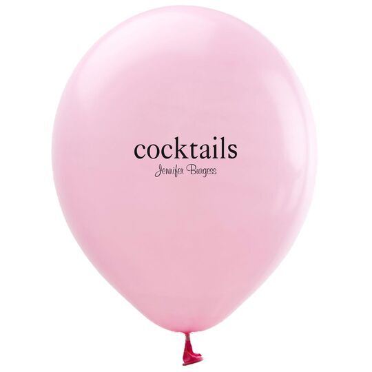 Big Word Cocktails Latex Balloons
