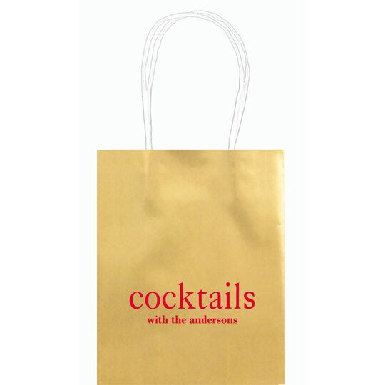 Big Word Cocktails Mini Twisted Handled Bags