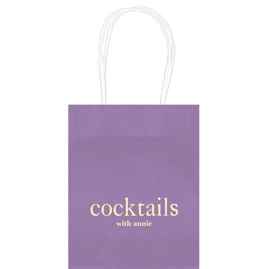 Big Word Cocktails Mini Twisted Handled Bags