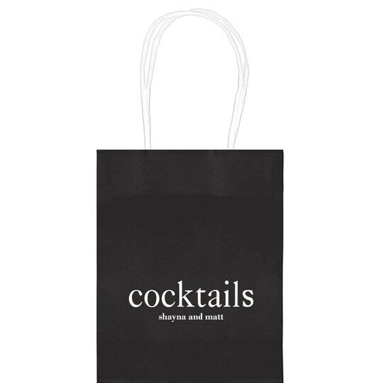 Big Word Cocktails Mini Twisted Handled Bags