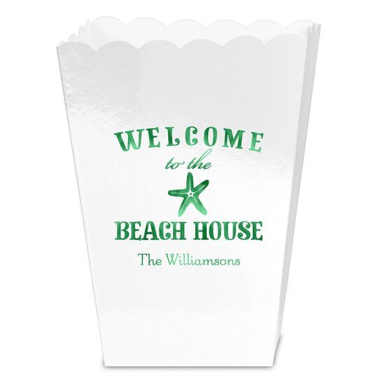 Welcome to the Beach House Mini Popcorn Boxes