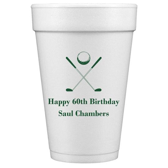 Golf Clubs Styrofoam Cups