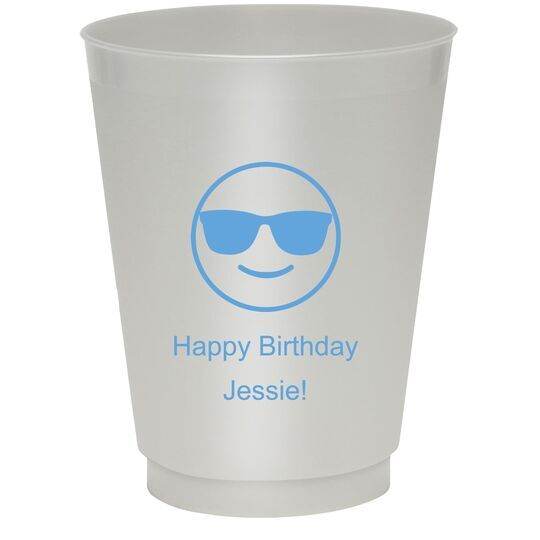 Sunglasses Emoji Colored Shatterproof Cups