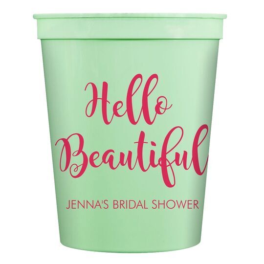 Hello Beautiful Stadium Cups