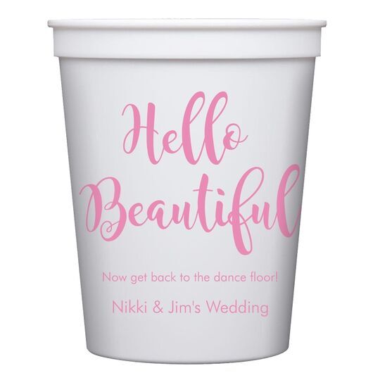 Hello Beautiful Stadium Cups