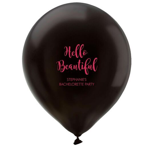 Hello Beautiful Latex Balloons