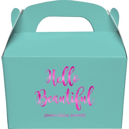 Hello Beautiful Gable Favor Boxes