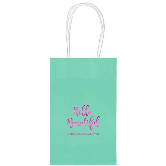 Hello Beautiful Medium Twisted Handled Bags