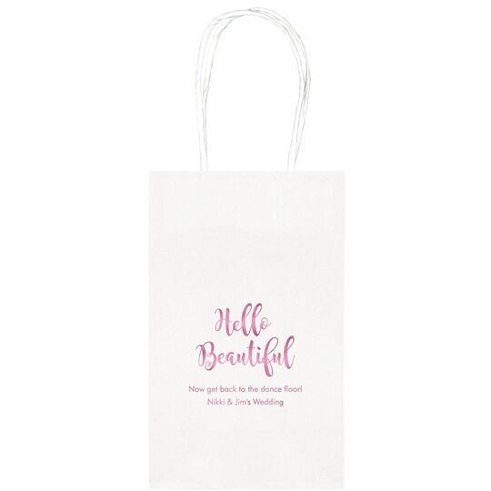 Hello Beautiful Medium Twisted Handled Bags