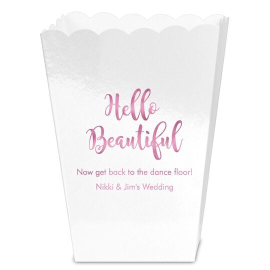 Hello Beautiful Mini Popcorn Boxes