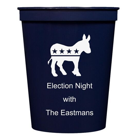 Patriotic Donkey Stadium Cups