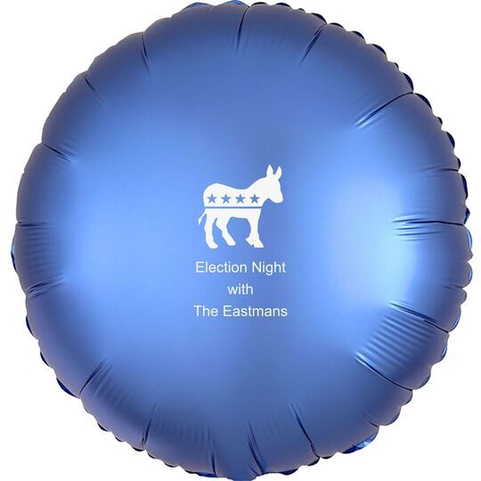 Patriotic Donkey Mylar Balloons