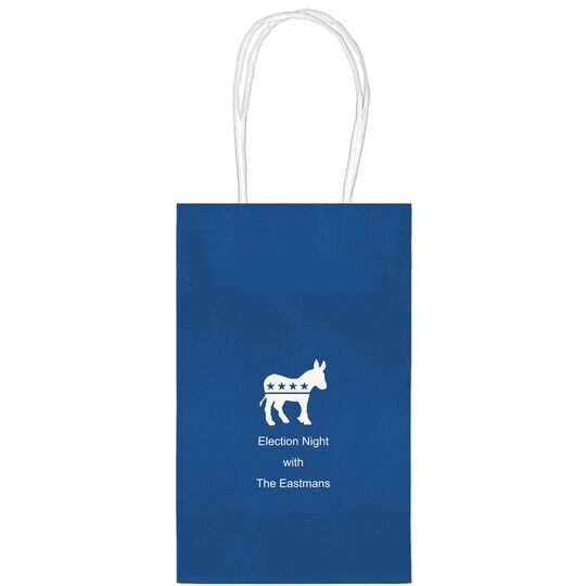 Patriotic Donkey Medium Twisted Handled Bags