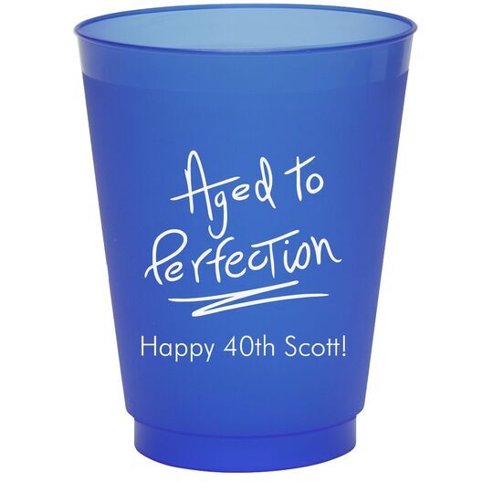 Fun Aged to Perfection Colored Shatterproof Cups