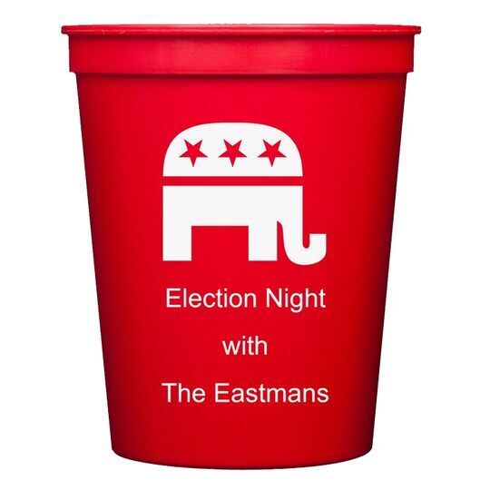 Patriotic Elephant Stadium Cups