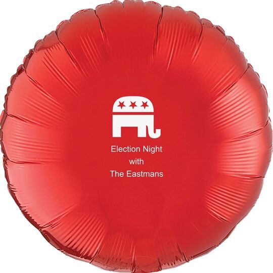 Patriotic Elephant Mylar Balloons