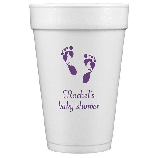 Baby Twinkle Toes Styrofoam Cups