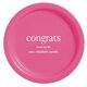 Big Word Congrats Paper Plates Image 3 of 3