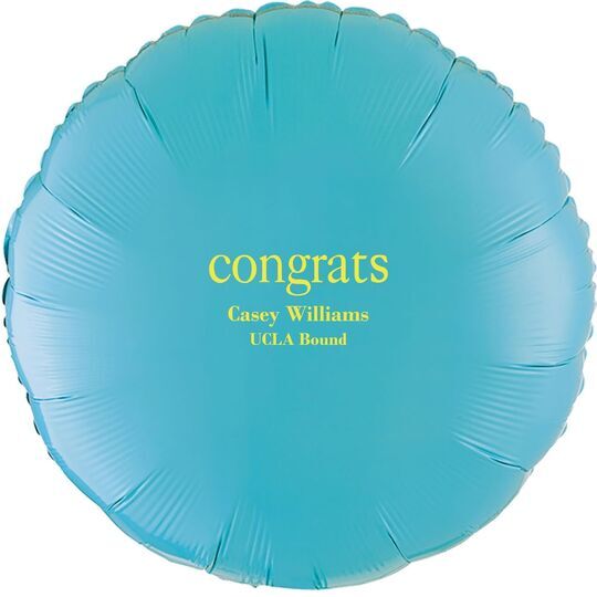 Big Word Congrats Mylar Balloons