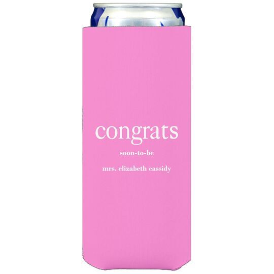 Big Word Congrats Collapsible Slim Huggers