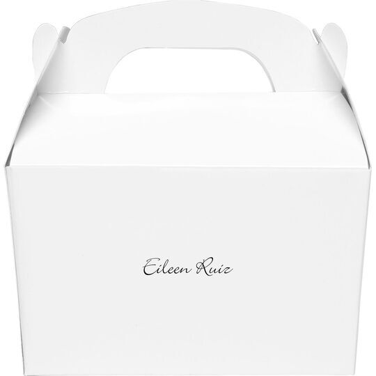 Always Flaunt Your Names Gable Favor Boxes