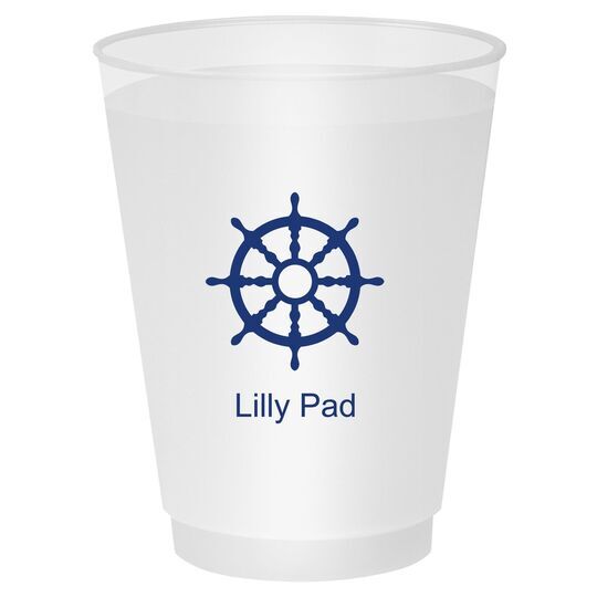 Nautical Wheel Shatterproof Cups