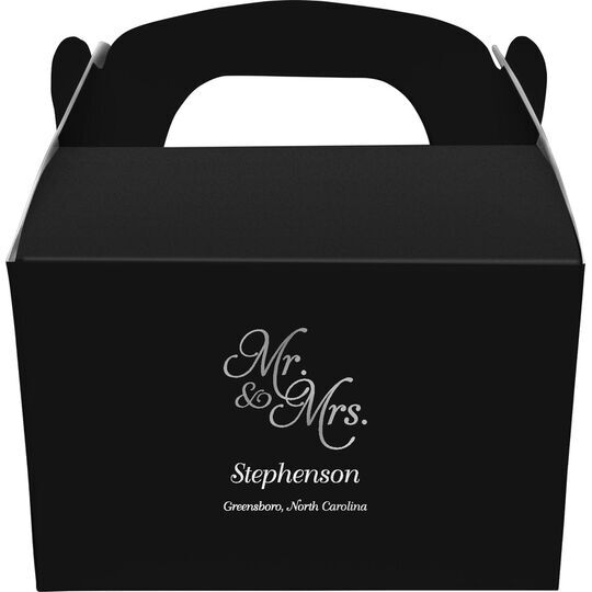 Elegant Mr. & Mrs. Gable Favor Boxes