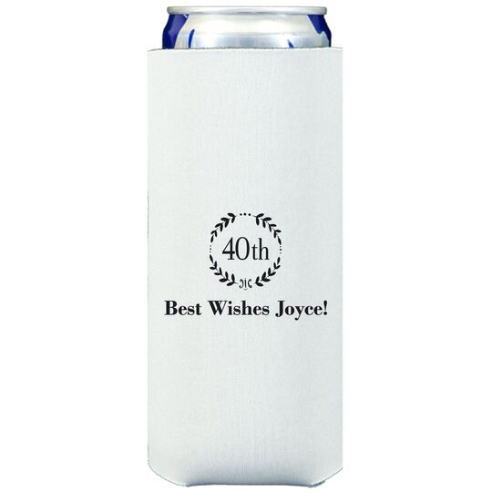 40th Wreath Collapsible Slim Huggers