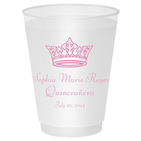 Delicate Princess Crown Shatterproof Cups