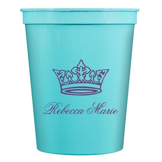 Delicate Princess Crown Stadium Cups