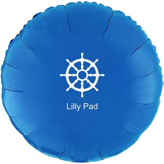 Nautical Wheel Mylar Balloons