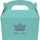 Delicate Princess Crown Gable Favor Boxes Image 1 of 2