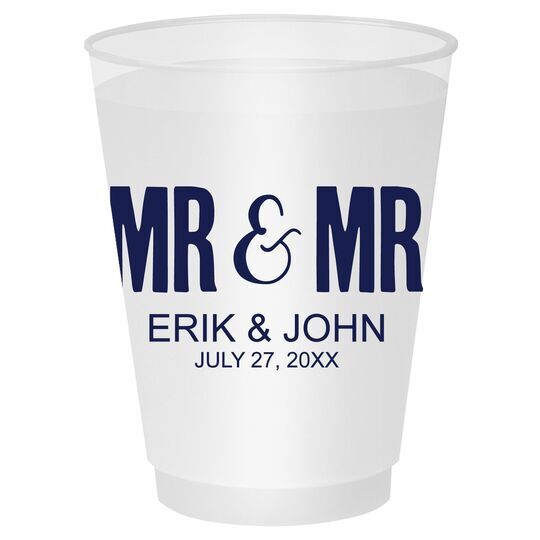 Bold Mr & Mr Shatterproof Cups