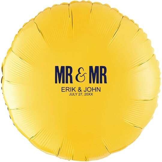 Bold Mr & Mr Mylar Balloons