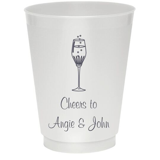 Bubbly Champagne Colored Shatterproof Cups