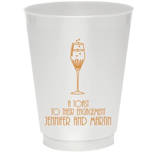 Bubbly Champagne Colored Shatterproof Cups