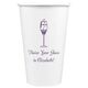 Bubbly Champagne Paper Coffee Cups Image 4 of 5