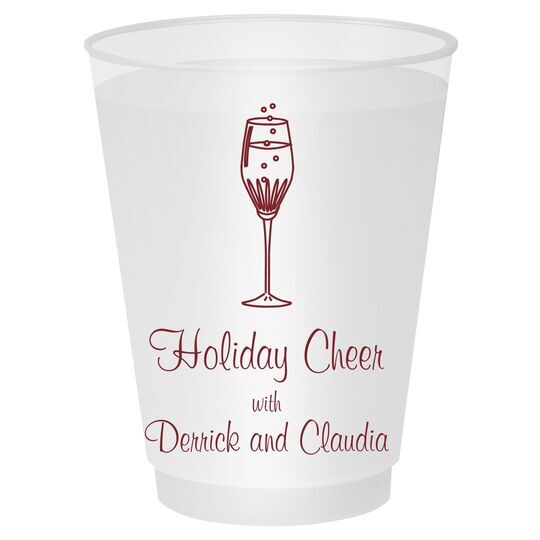 Bubbly Champagne Shatterproof Cups