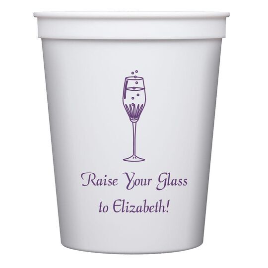 Bubbly Champagne Stadium Cups