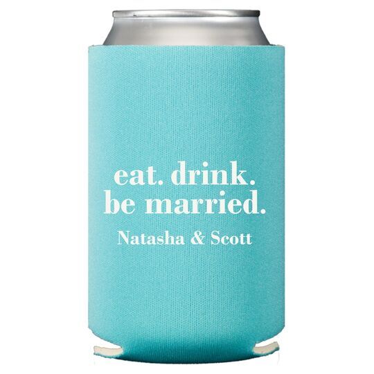 Eat Drink Be Married Collapsible Huggers