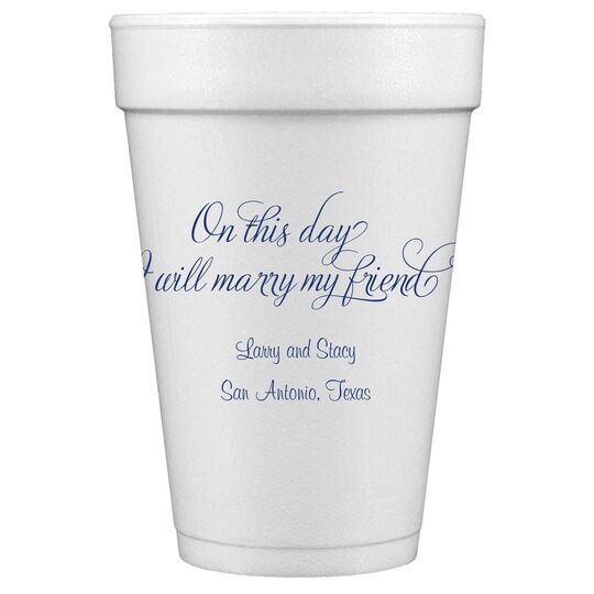 Elegant On This Day Styrofoam Cups