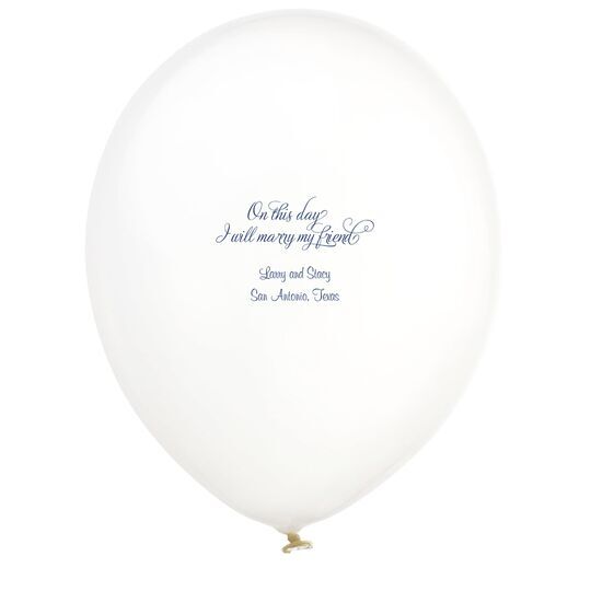 Elegant On This Day Latex Balloons