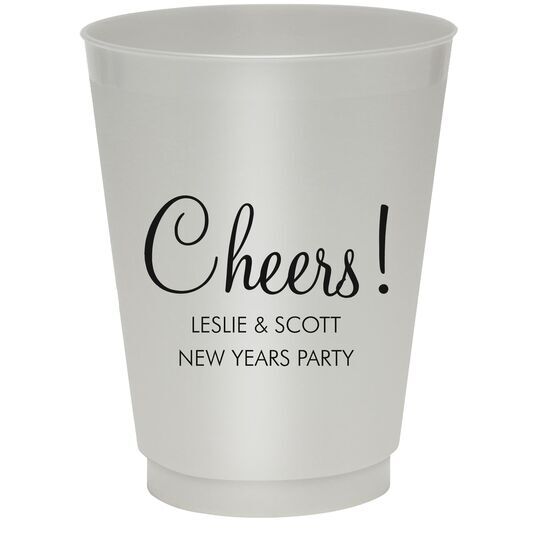 Perfect Cheers Colored Shatterproof Cups